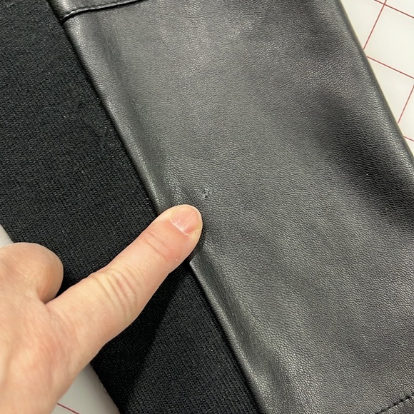 BAGATELLE Faux Leather & Suede Waterfall Minimalist Rib SLV Urban Chic Jacket 2X - Picture 10 of 16